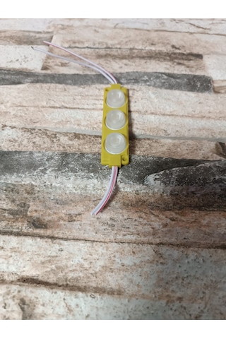 Camlı Parmak Led Lamba Sarı 12 Volt Su Geçirmez