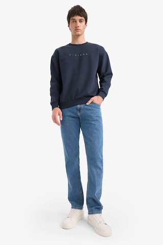 Defacto Vikings Boxy Fit Bisiklet Yaka Sırt Baskılı Sweatshirt E9323ax25aunv64 Lacivert-nv64