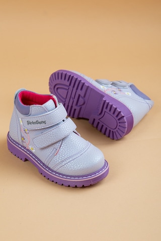 Şirin Bebe Ortopedik Cırtlı Lila Kız Çocuk Bot-2125 Lila