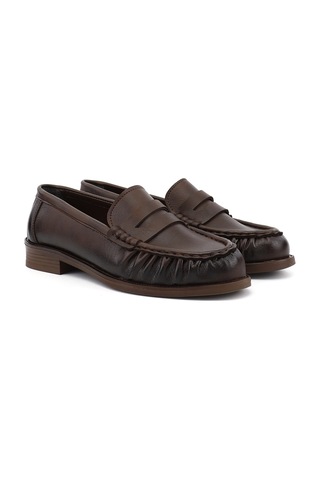Gönderir Kadın Kahverengi Loafer Ayakkabı Ddza87335885