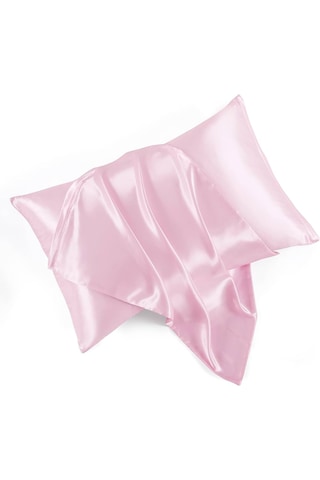Pembe Renkli % 100 İpek Yastık Kılıfı