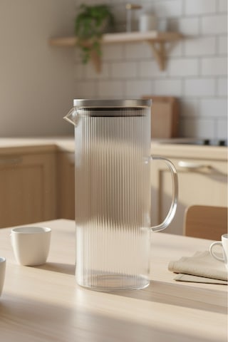 Perotti Bodrum 1200 Ml Borosilikat Cam Sürahi Buzdolabı Sürahisi Seffaf