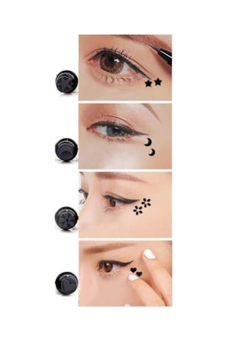 4'lü Desenli Çift Taraflı Eyeliner Seti