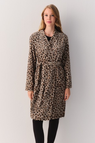 Suwen Leo Robe Sabahlık Sh264036151293 Leopar Desenli