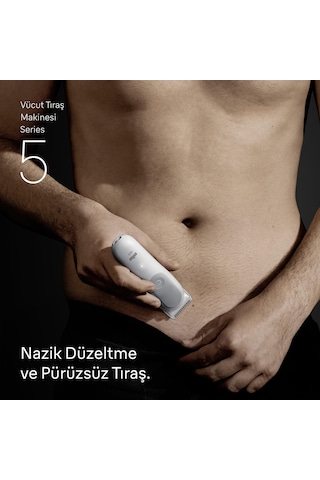 Braun Vücut Tıraş Makinesi Series 5, +6 Aksesuar, Su Geçirmez, Bg5550 90 Dak