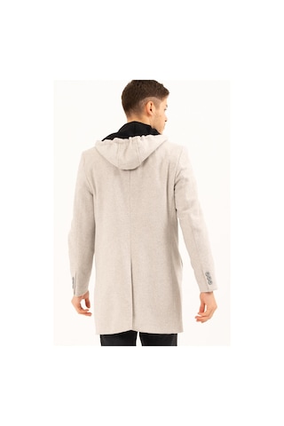 Plt8376 Dewberry Erkek Palto-Desenli Bej-Desenli Bej