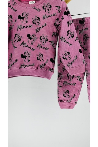 Kız Bebek 2 Li Günlük Pamuklu Takım Alt Üst Günlük Şık Set 6 24 A Mor