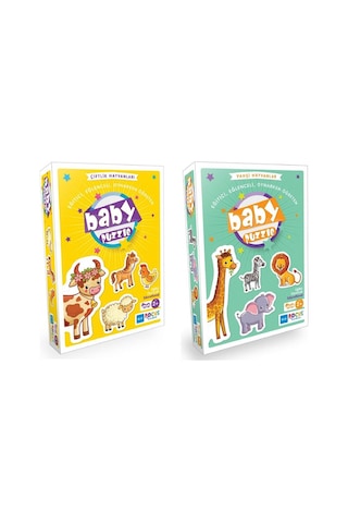 Bluefocus Baby Puzzle Vahşi Ve Çiftlik Hayvanları Puzzle Seti