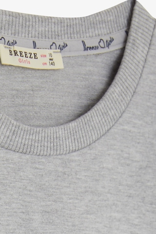 Breeze Kız Çocuk Sweatshirt Şaşkın Kız Baskılı 9-14 Yaş, Gri Melanj Gri