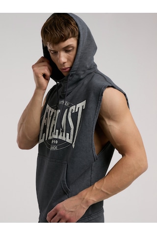 Everlast Authentic Boxing Oversize Antrasit Kolsuz Erkek Sweatshirt Antrasit