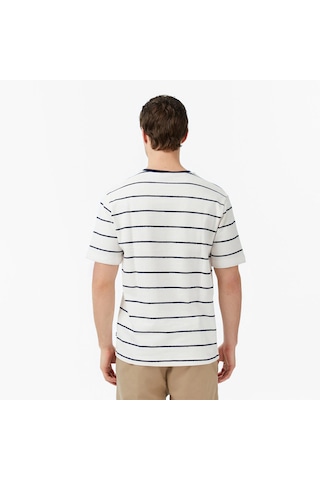 Nautica Regular Fit Çizgili Erkek T-shirt V65320t Lacivert
