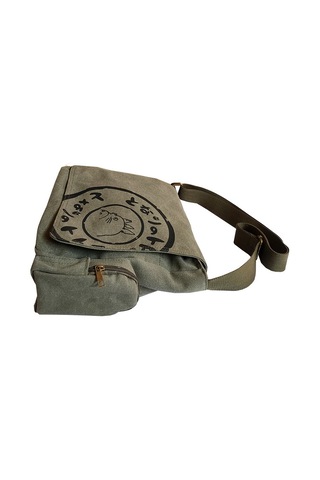 Moveevo Sevimli Baskılı Kanvas Çanta - Büyük Boy, Fermuarlı Ve Yan Cepleriyle Pratik Çok Renkli