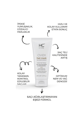 HC Care Ovex Hızlı Saç Kurtarma Ve Canlandırma Terapisi 200 ML