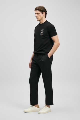 Lufian Fınx Modern Grafik T- Shirt Siyah Siyah 111020313100100