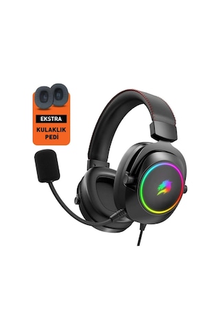 Gamebooster H44 RGB USB 7.1 Surround Profesyonel Oyuncu Kulaklığı