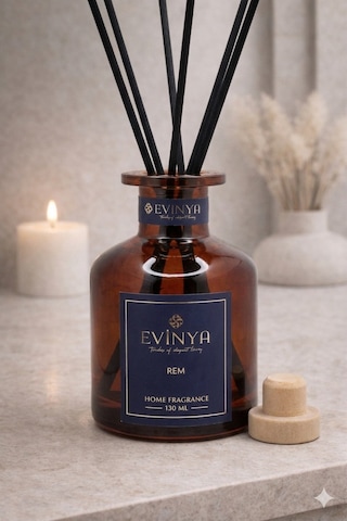 Rem Bambu Çubuklu Oda Kokusu 130 Ml Derin & Rahatlatıcı Reed Diffuser Elma