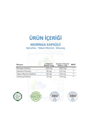 Gökçek Şifa Moringa 60 Kapsül