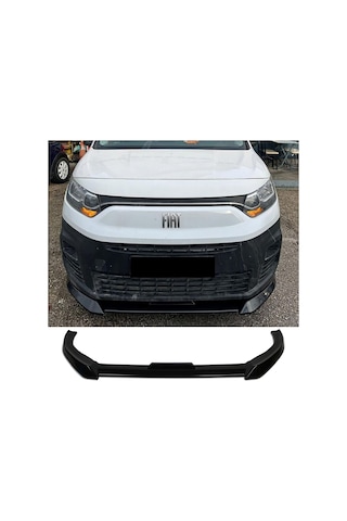 Fiat Doblo D5 Ön Lip Plastik Parlak Siyah Karlık-ön-ek-bodykit 2023 2024 2025
