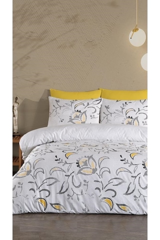 Jolly Home 4 Mevsim Çift Kişilik Kapitoneli Nevresim Takımı-manol Gri