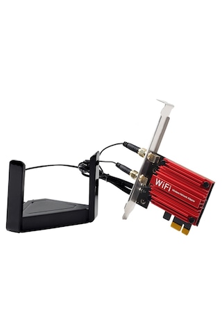 Wifi 6e Ağ Kartı, Intel Ax210 Çipli, Pcıe, Tri-band 2.4/5/6ghz ,