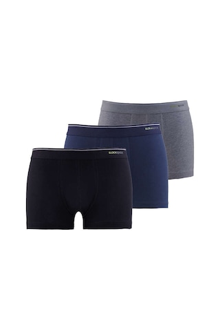 Blackspade Erkek Boxer 3'lü Paket Tender Cotton 9670 - Siyah Antra Melanj Antrasit Siyah