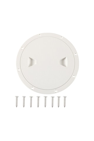 A5943 8 İnç Tekne / Yat Yuvarlak Güverte Kapağı Kapak Kılıfı Vidalı