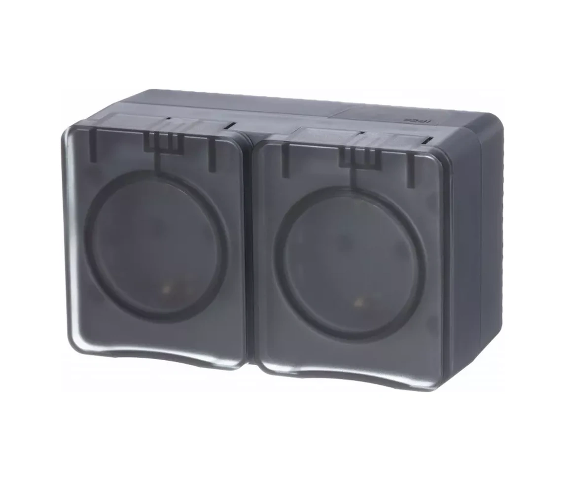 Systeme Electric Schneider Çift Priz, Dıştan Montaj, Kapaklı 222391642 Atlasdesign