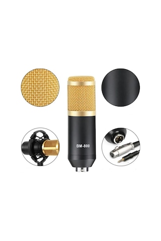 Bm800 Profesyonel Stüdyo Kayıt Mikrofon Seti Youtuber Twitch Oyun Mikrofon Kiti