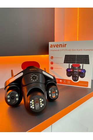 S439 3 Lens 3 Ptz 4g Solar Güvenlik Kamerası