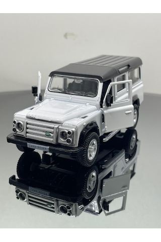 Land Rover 1:32 Ölçek Metal Çek Bırak Model Araba 12 Cm - Beyaz