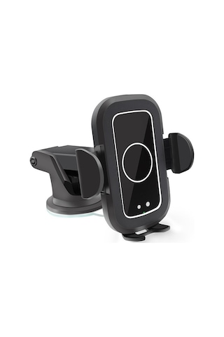 Wisdomselect Otomatik Sıkma Araç Bluetooth Kulaklıklı Telefon Tutucu Kablosuz Şarj-siyah Bluetooth Kulaklıksız Vantuzlu Siyah Yok Zvb6q0