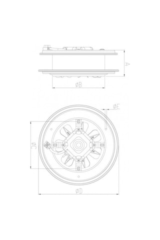 BVN 16 CM Bahçıvan BB 160 2500 D/D 220/230 V Monofaze Aksiyel Baca Aspiratörü