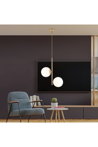 Malibu Modern Genç Odası Mutfak Salon Avize 2'li Eskitme