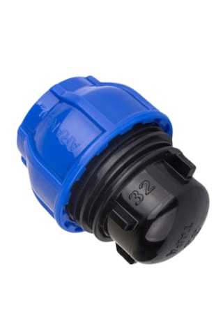 Kaplin Boru Kör Tapa Sonlandırma 32mm - 5 Adet