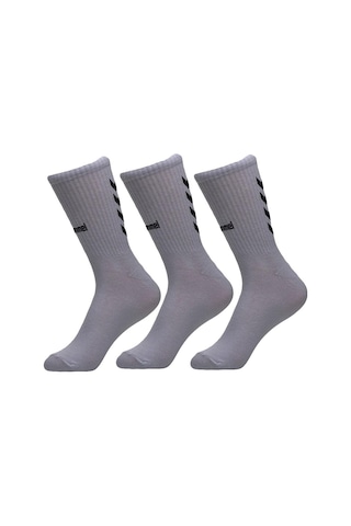 Hummel Maxı Antrenman Çorabı Gri 3 Lü Paket