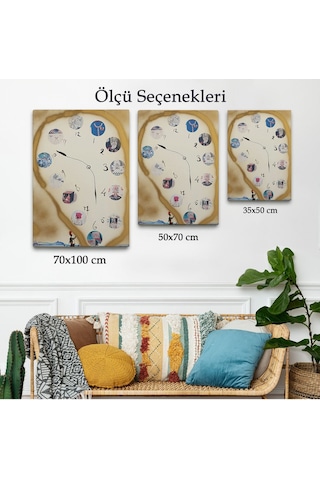 Miyrem^ Canvas Serie Salvador Dali - Horloge Tablo-7396