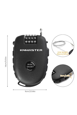 Knmaster Motosiklet Kaskı Kilidi + Knmaster Karbon Çanta Hediyeli