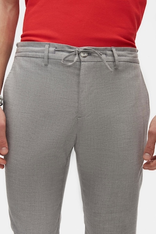 D's Damat Ds Damat Slim Fit Gri Beli Lastikli Bağcıklı Fermuarlı Likralı Rahat Jogger Pantolon 2HC03ORTJGR01 Gri