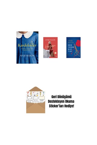 Kardelenler + Hazan + Her Yerde Kan Var Ciltli + Okuma Sticker'ları
