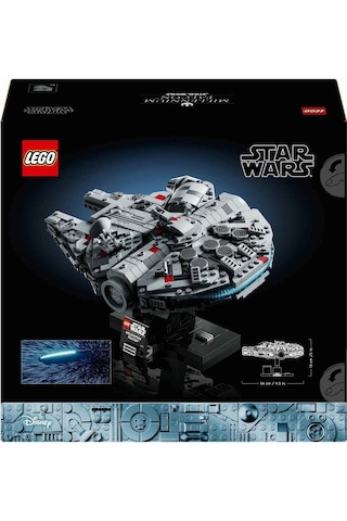 LEGO® Star Wars™ Millennium Falcon™ 75375 Yetişkinler için Dekoratif ve Sergilenebilir Model Yapım Seti - 921 Parça