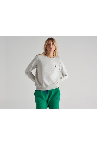 Benetton Sweatshirt Beyaz Beyaz
