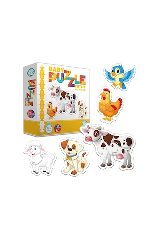 Circle Toys Baby Puzzle Çiftlik Hayvanları