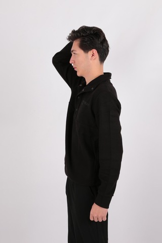 Five Pocket Fp24b2105 Erkek Dik Yaka Çıt Çıtlı Sweatshirt Siyah