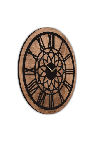 Wind Rose Dekoratif Ahşap Duvar Saati - Madamvila