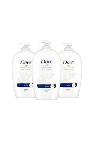 Nemlendirici Sıvı Sabun Caring 1/4 Nemlendirici Krem Etkili 450 Ml X3 Adet