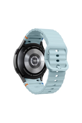 Novstrap Samsung Galaxy Watch 7 Fe 6 5 4 40 44 Classic 42 43 45 46 Mm İle Uyumlu Kordon Wavy Silikon