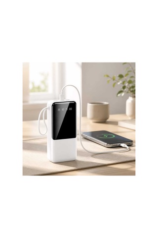 10000 Mah Powerbank Beyaz