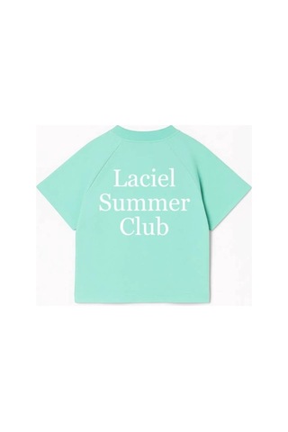 Poala Kids Unisex Yeşil Summer Club Tshirt Turkuaz