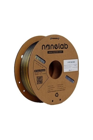 Nanelab Çift Renkli Silk Pla Filament - Siyah-altın - 1.75mm - 1kg