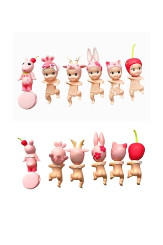 Sonny Angel Cherry Blossom Series - Night Version Mini Figür Koleksiyonluk Oyuncak Blind Box